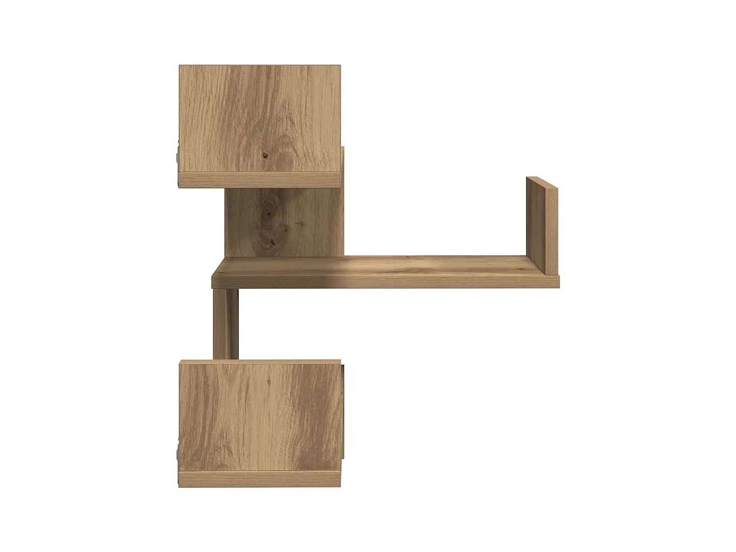 Étagère d'angle murale chêne artisanal 40x40x49,5 cm