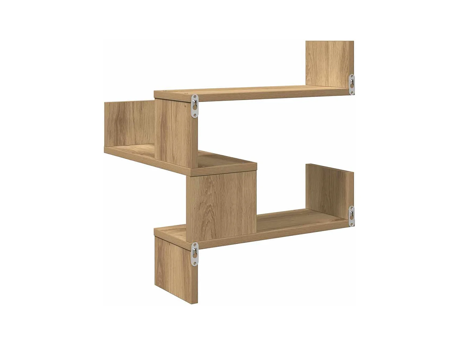 Étagère d'angle murale chêne artisanal 40x40x49,5 cm