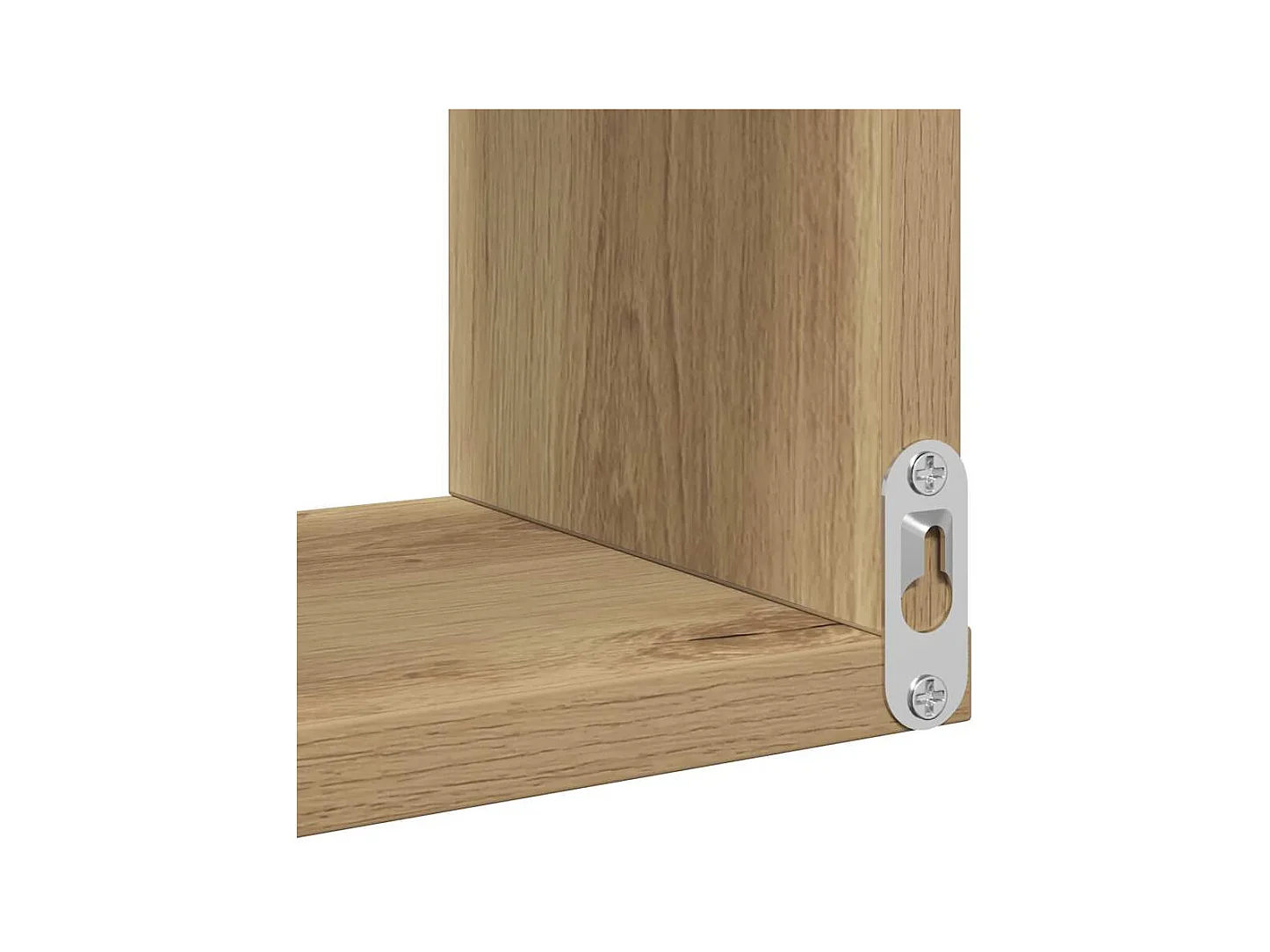 Étagère d'angle murale chêne artisanal 40x40x49,5 cm