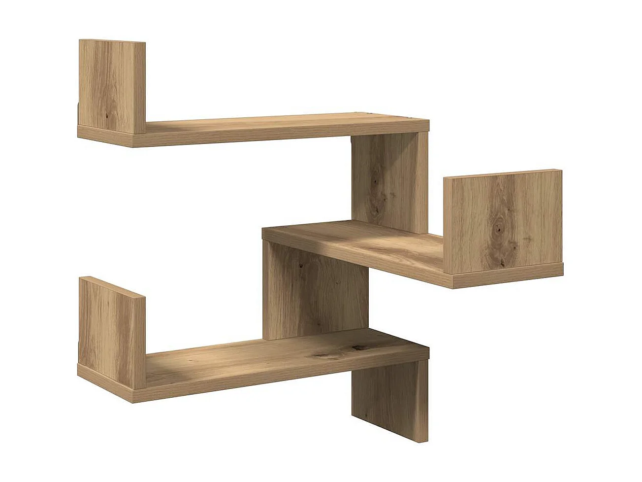 Étagère d'angle murale chêne artisanal 40x40x49,5 cm