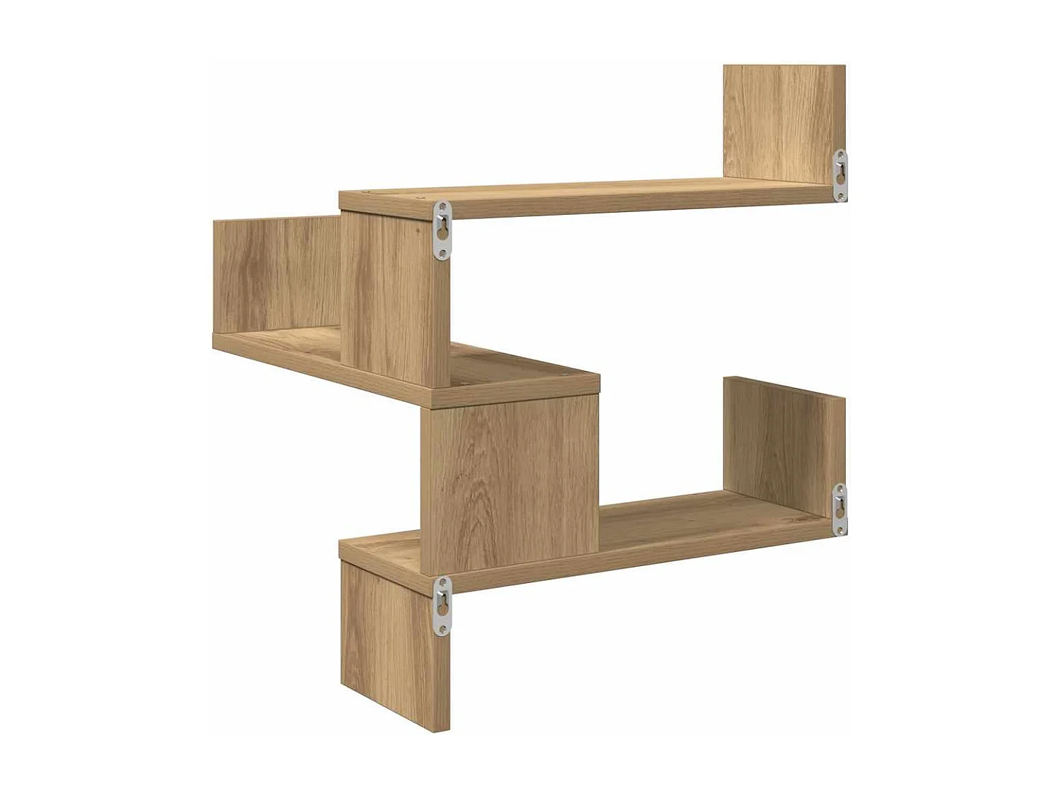 Étagère d'angle murale chêne artisanal 40x40x49,5 cm