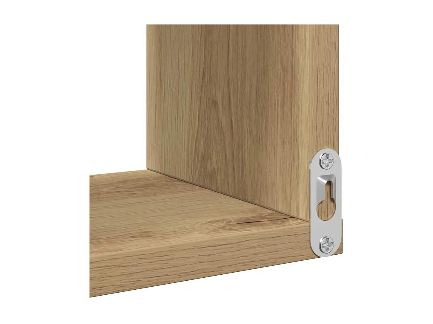 Étagère d'angle murale chêne artisanal 40x40x49,5 cm