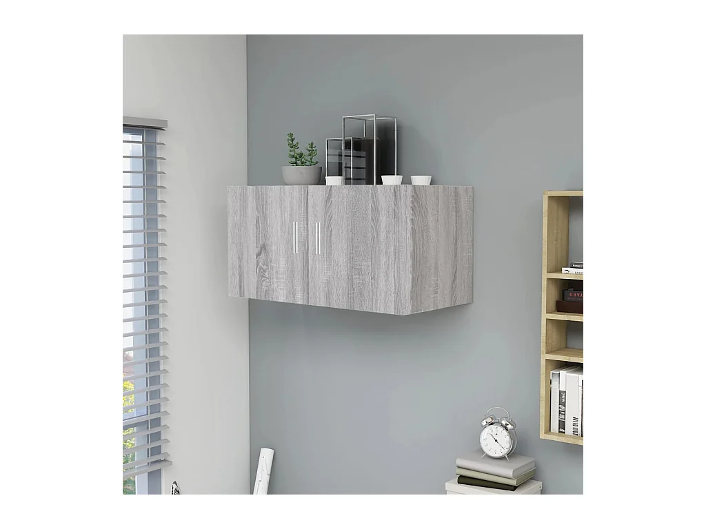 Armoire murale Sonoma gris 80x39x40 cm Bois d'ingénierie