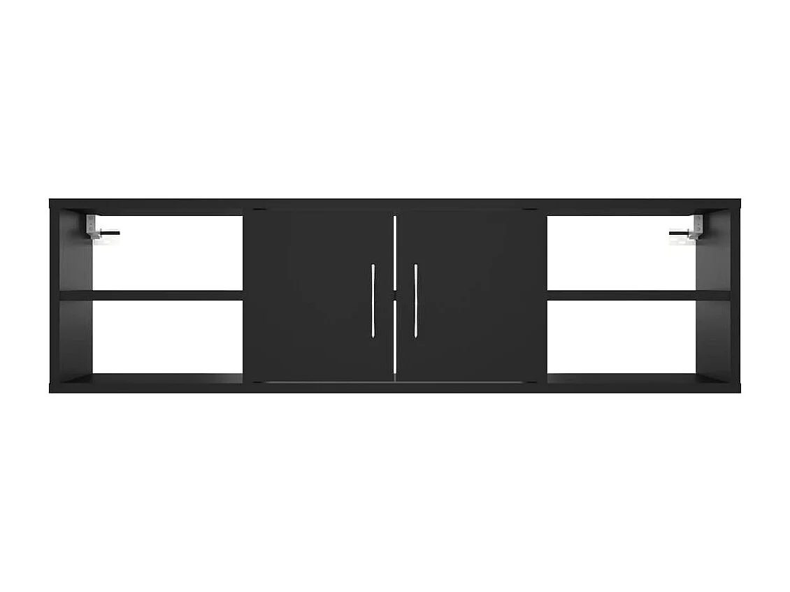 Étagère murale Noir 102x30x29 cm Bois d’ingénierie