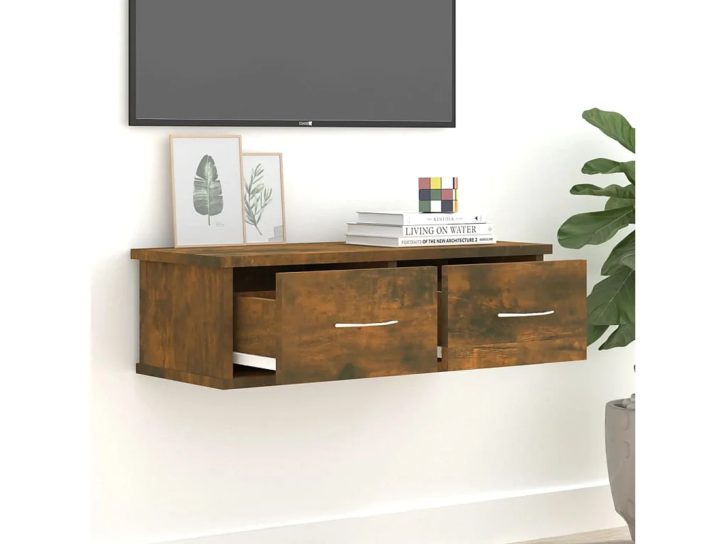 Wandkast Gerookt eiken 60x26x18,5 cm Technisch hout