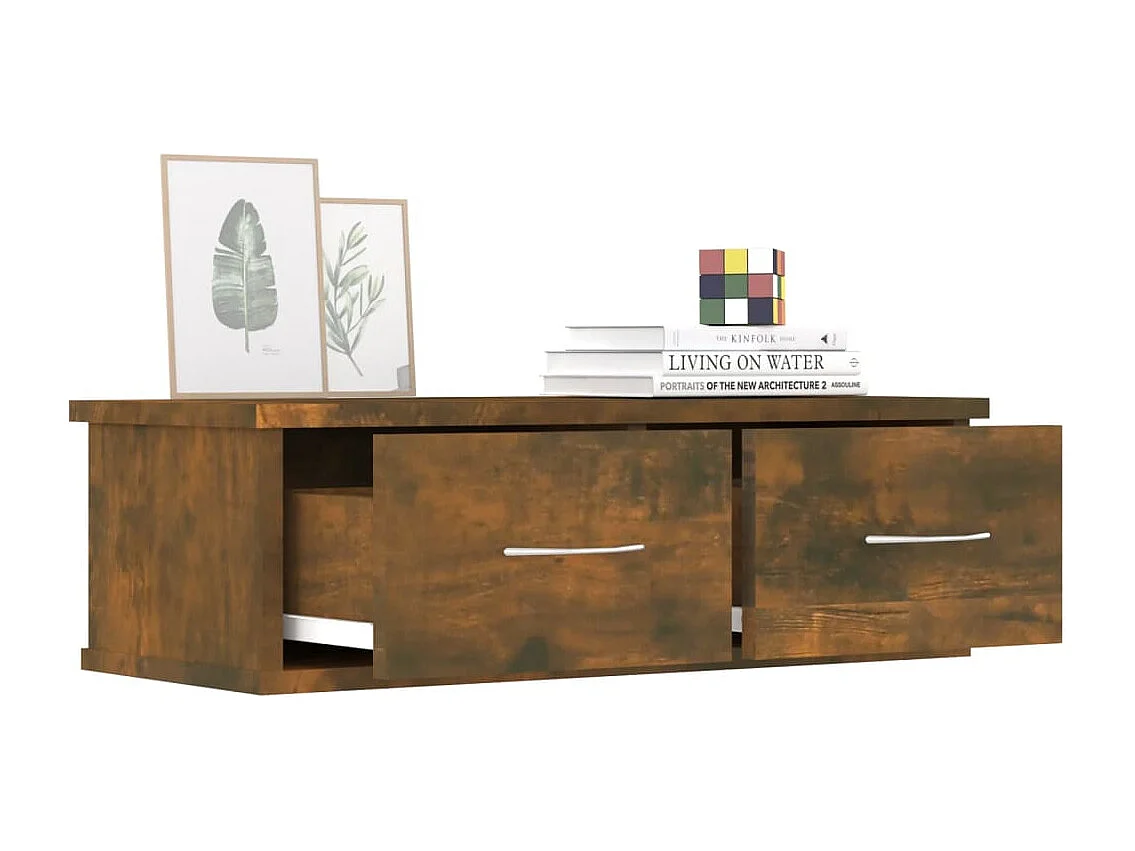 Wandkast Gerookt eiken 60x26x18,5 cm Technisch hout