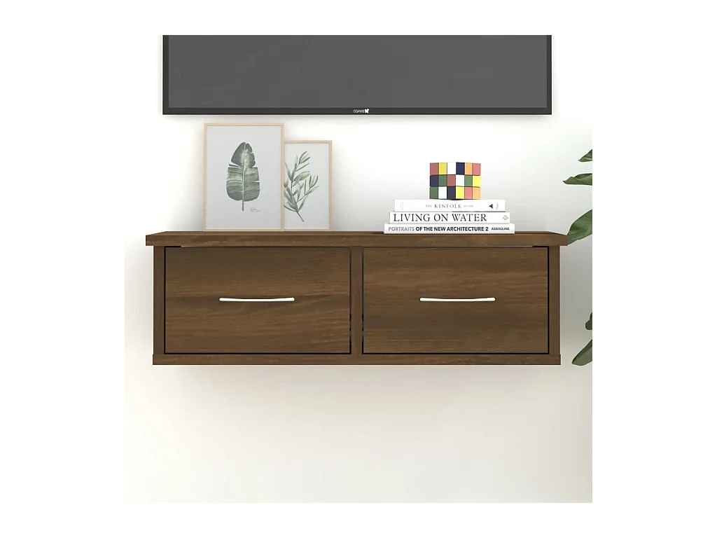 Pensile Rovere marrone 60x26x18,5 cm Legno composito