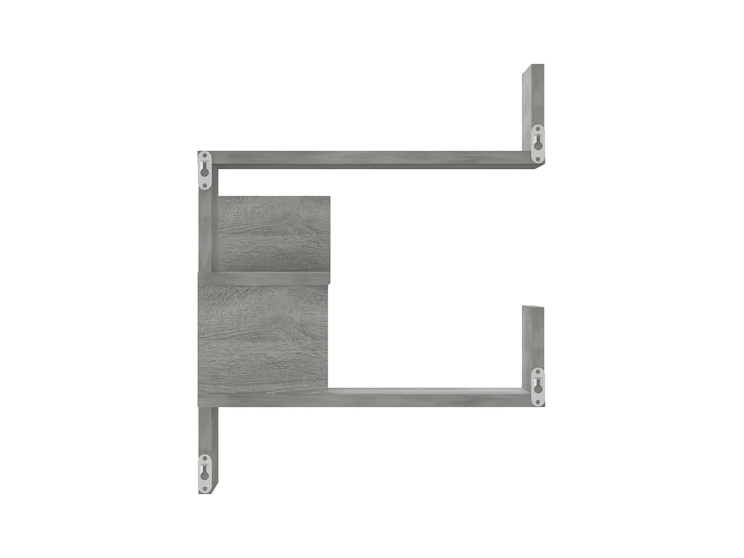 Étagère d'angle murale Sonoma gris 40x40x50cm Bois d'ingénierie