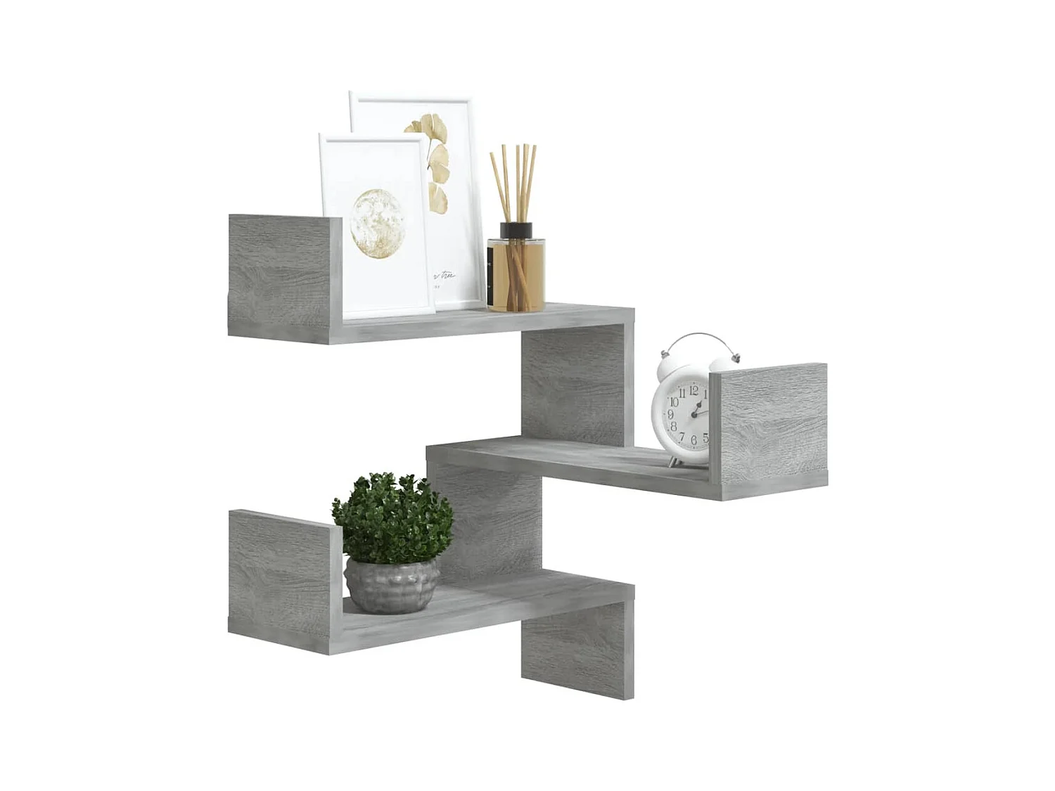 Étagère d'angle murale Sonoma gris 40x40x50cm Bois d'ingénierie