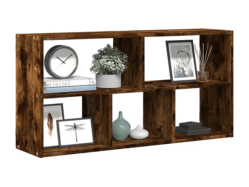 Étagère murale chêne fumé 100x25x50 cm bois d'ingénierie