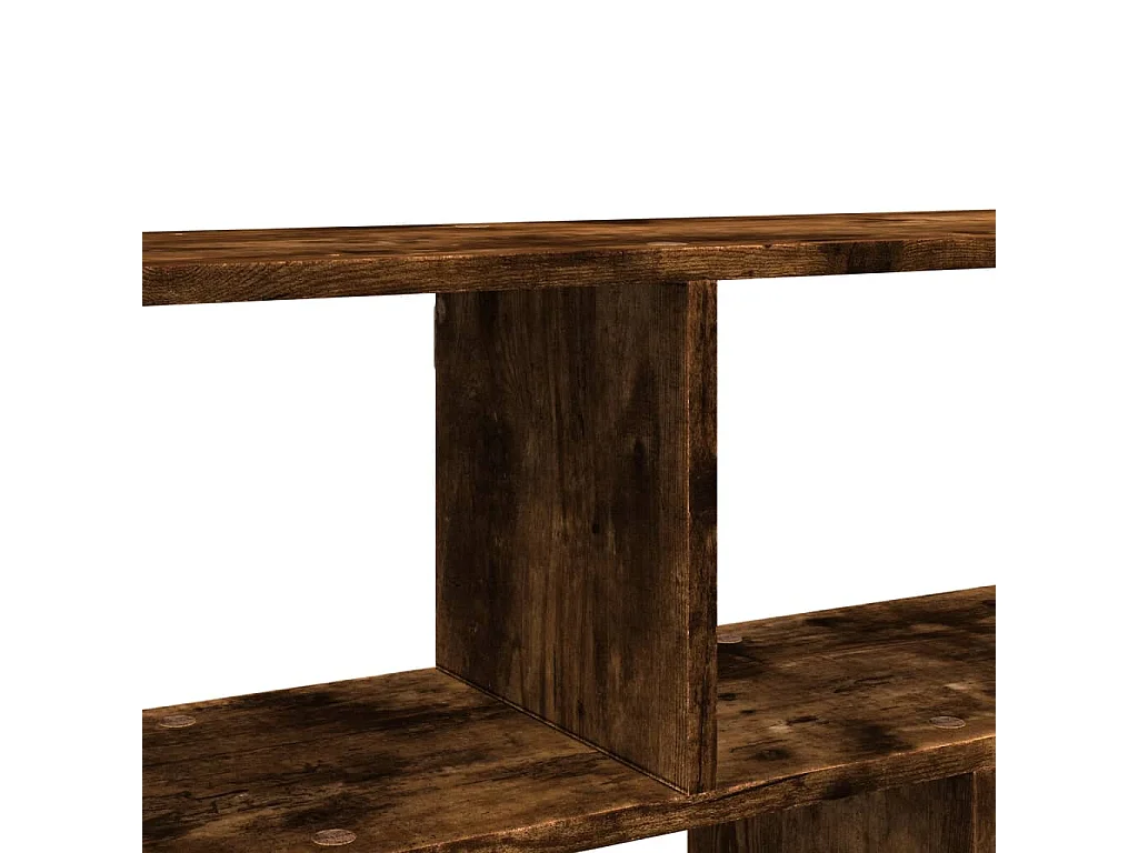 Étagère murale chêne fumé 100x25x50 cm bois d'ingénierie