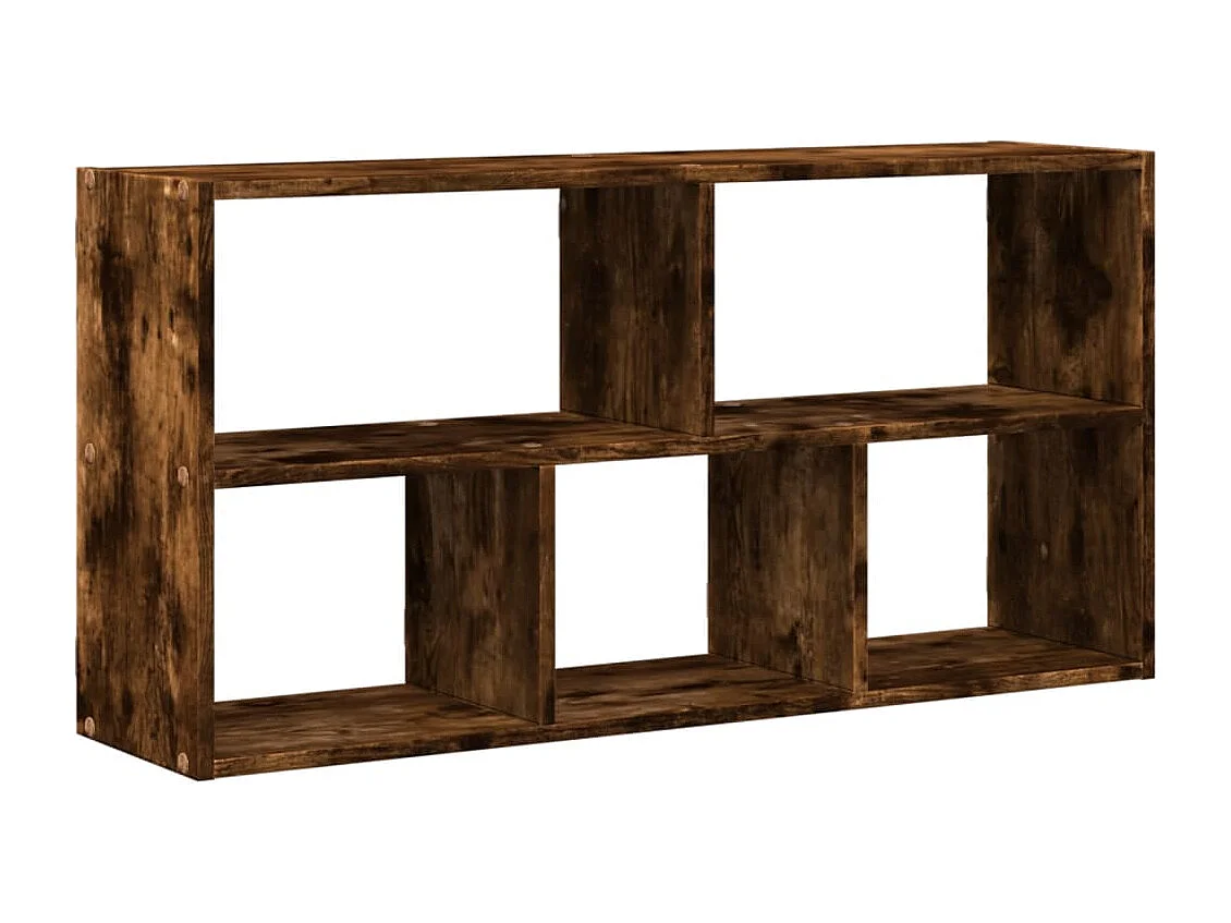Estante de pared de roble ahumado 100x25x50 cm madera de ingeniería