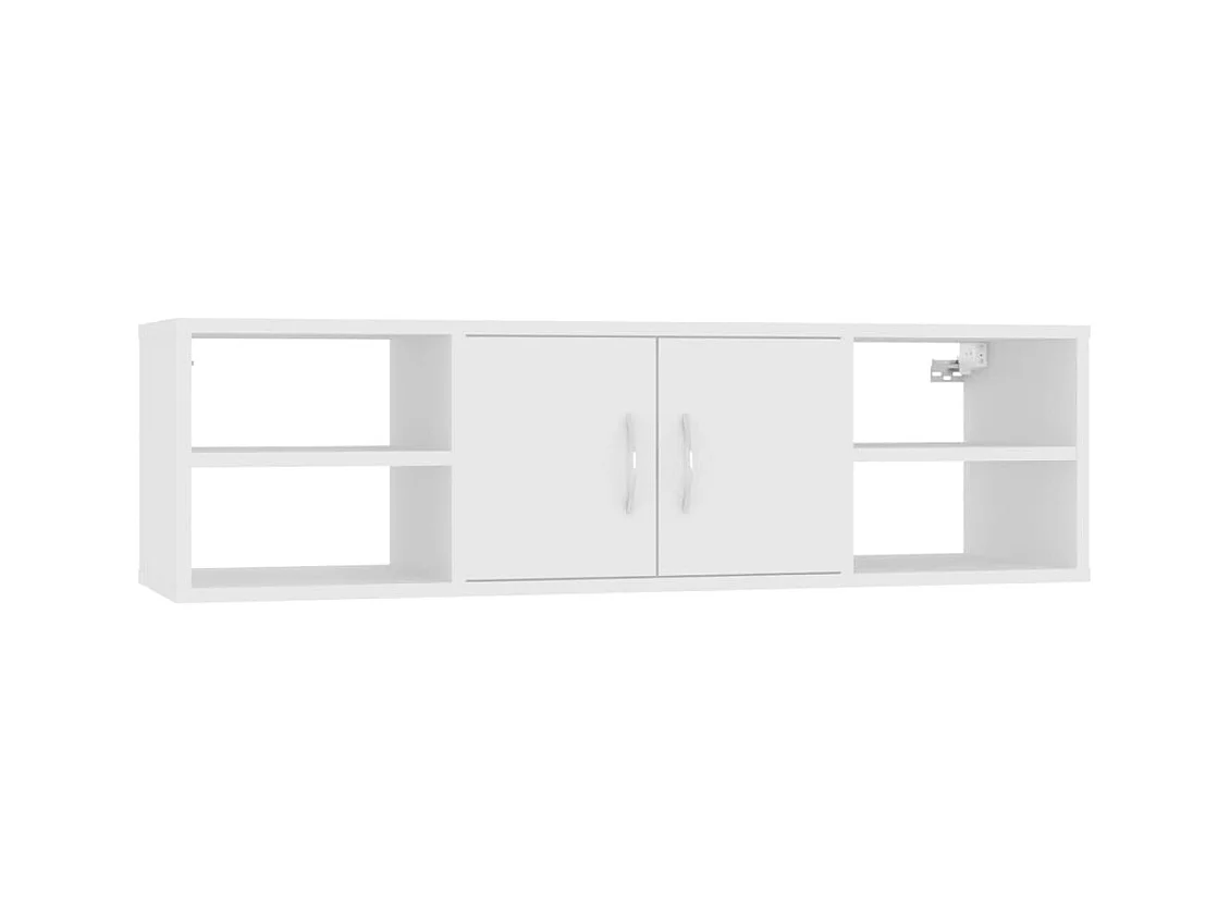 Mensola da parete bianca 102x30x29 cm in legno ingegnerizzato