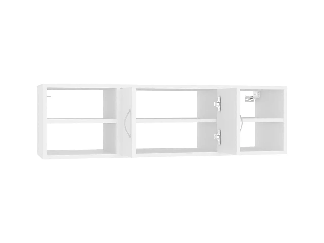 Mensola da parete bianca 102x30x29 cm in legno ingegnerizzato