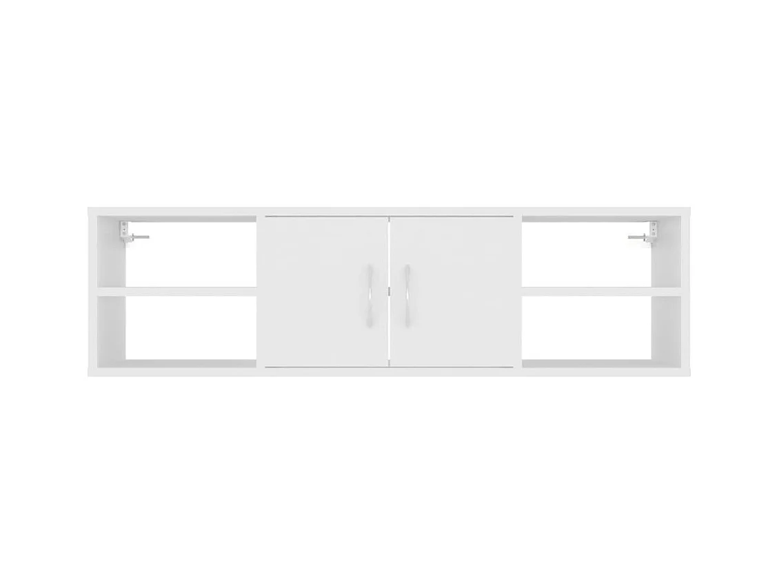 Mensola da parete bianca 102x30x29 cm in legno ingegnerizzato