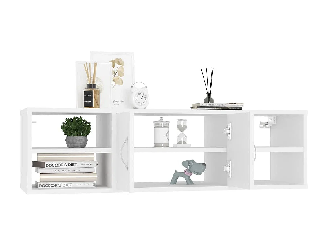 Étagère murale Blanc 102x30x29 cm Bois d’ingénierie