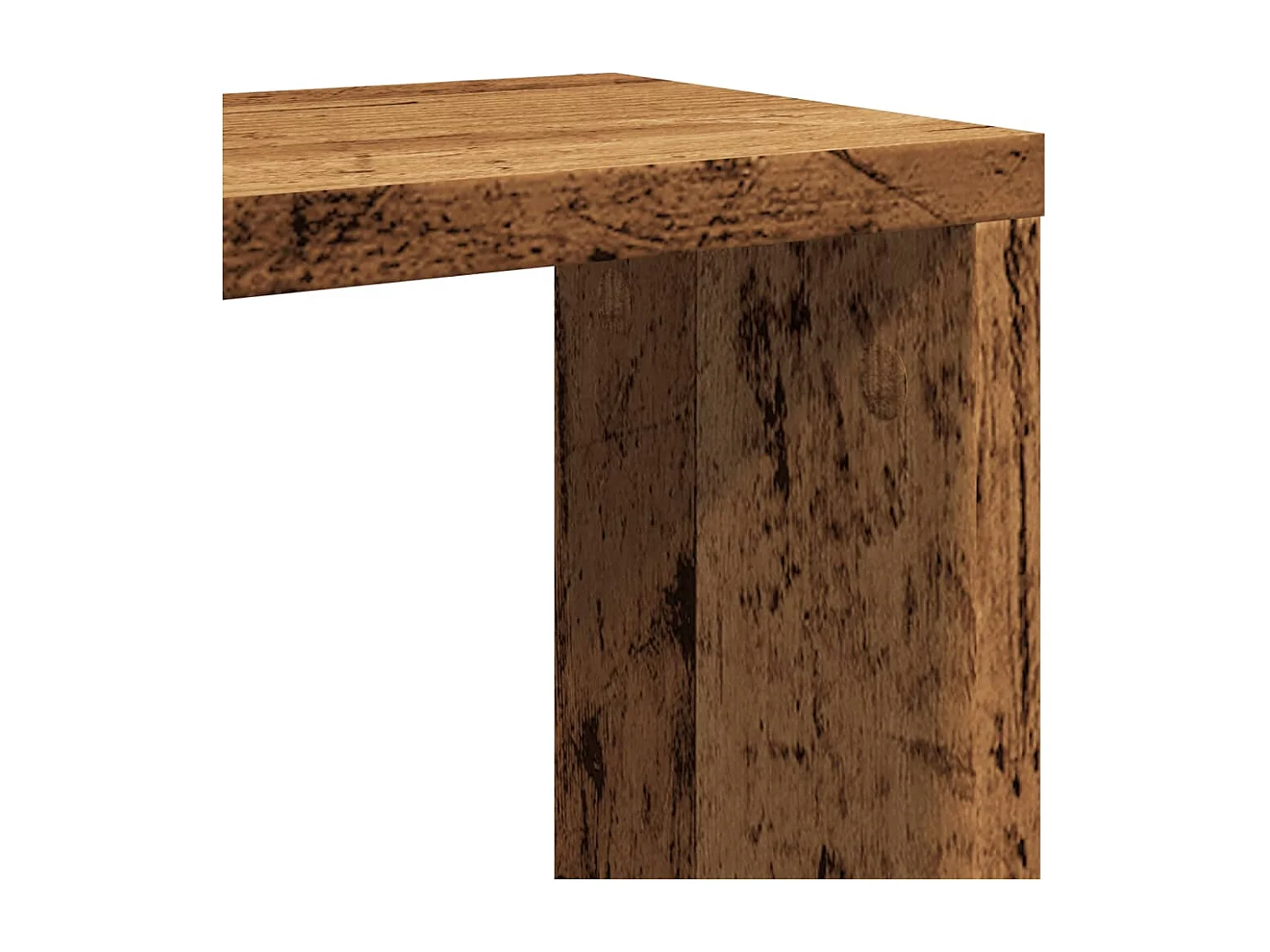 Mensole a cubo da parete 2 pezzi in legno vecchio 30x15x30 cm