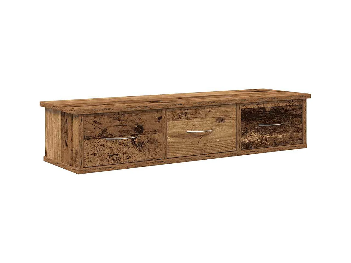 Armoire murale vieux bois 88x26x18,5 cm bois d'ingénierie