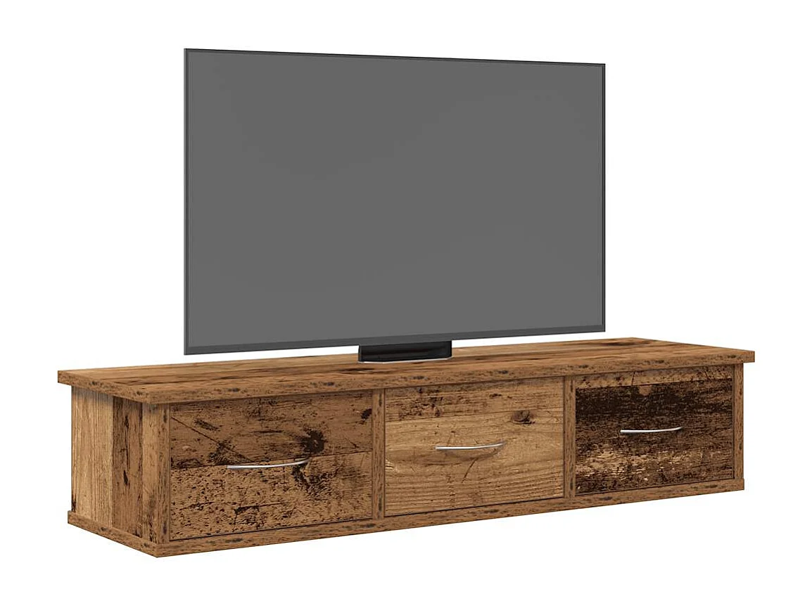 Armario de pared madera vieja 88x26x18,5 cm madera de ingeniería