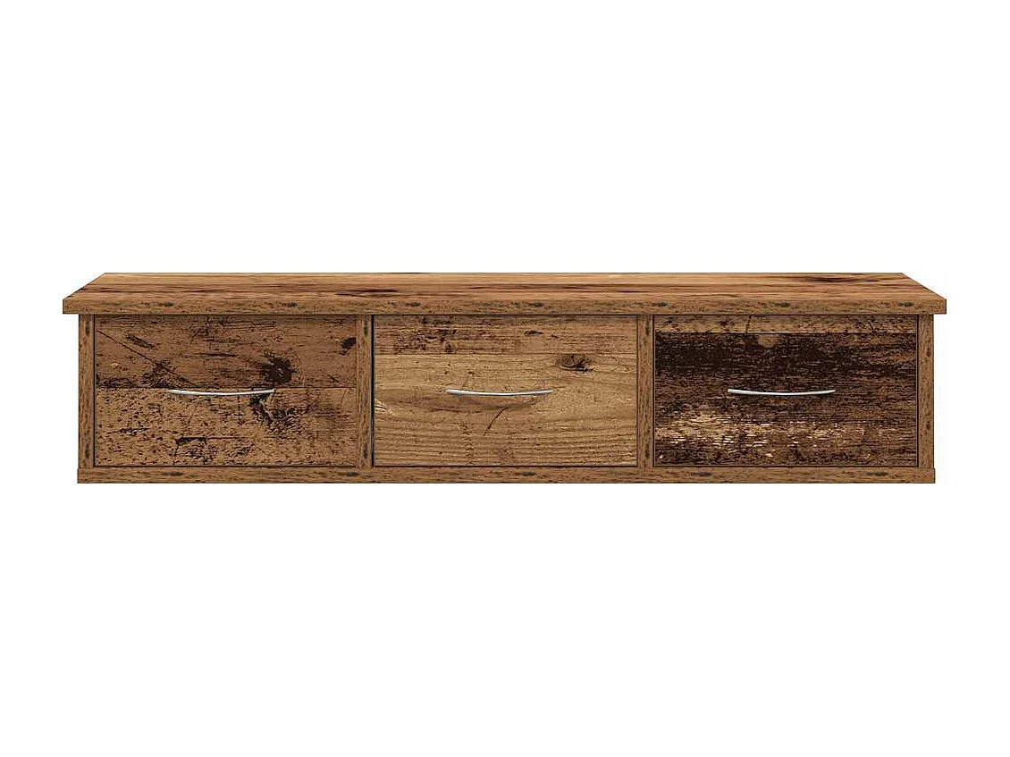 Armario de pared madera vieja 88x26x18,5 cm madera de ingeniería