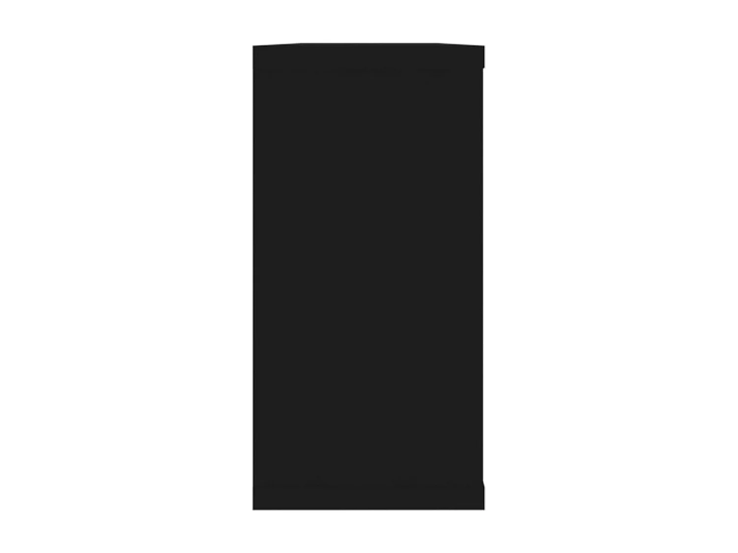 Étagères cube murales 4 pcs noir 100x15x30 cm bois d'ingénierie