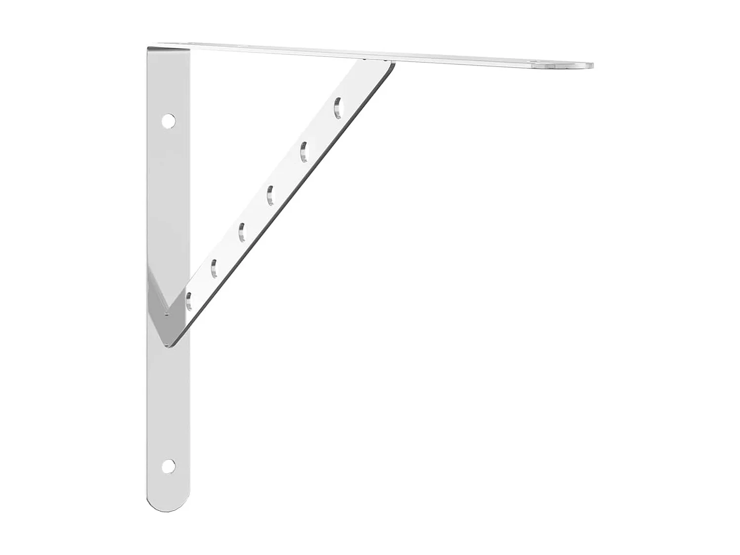 Supports d'étagères 4 pcs 40x2,5x25 cm argenté acier inoxydable