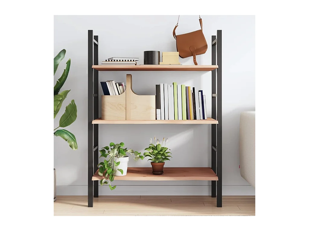 Étagère murale 80x60x2 cm bois de chêne massif non traité