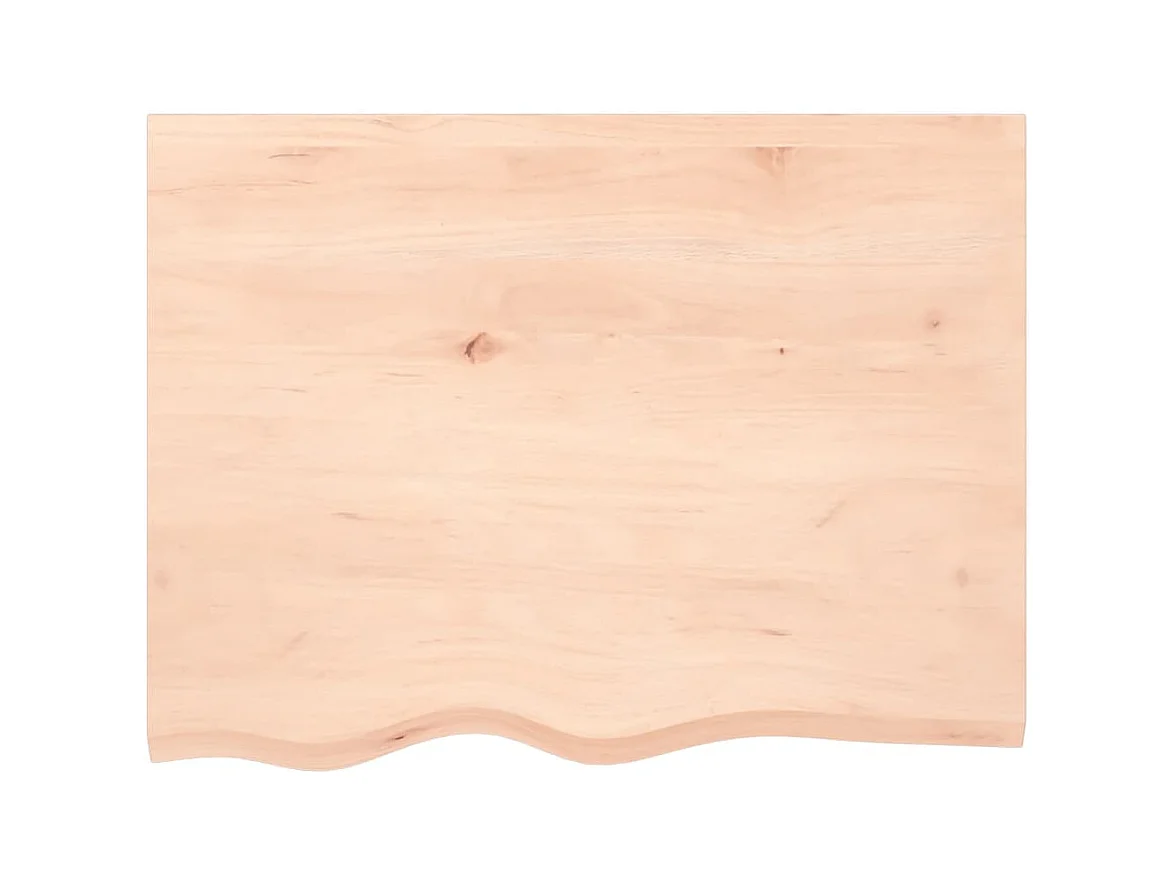 Étagère murale 80x60x2 cm bois de chêne massif non traité