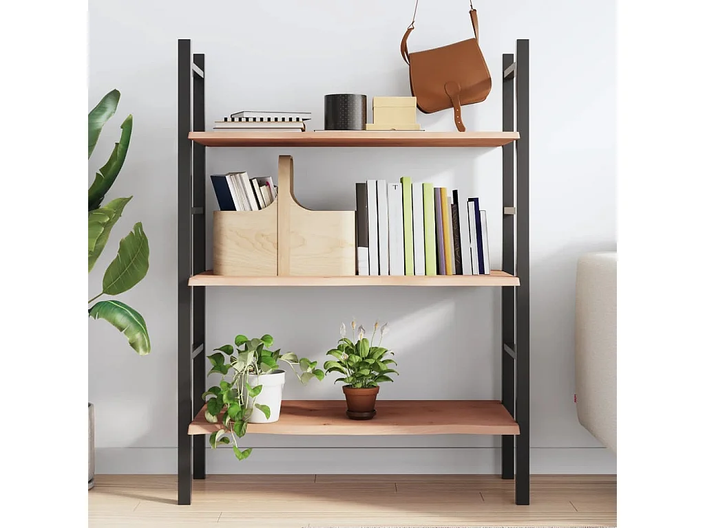 Étagère murale 80x60x2 cm bois de chêne massif non traité