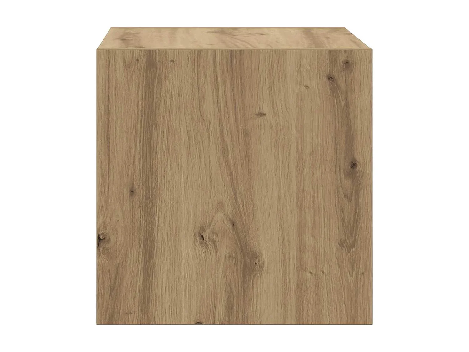 Handgemaakte eikenhouten wandkast 37 x 37 x 37 cm Technisch hout