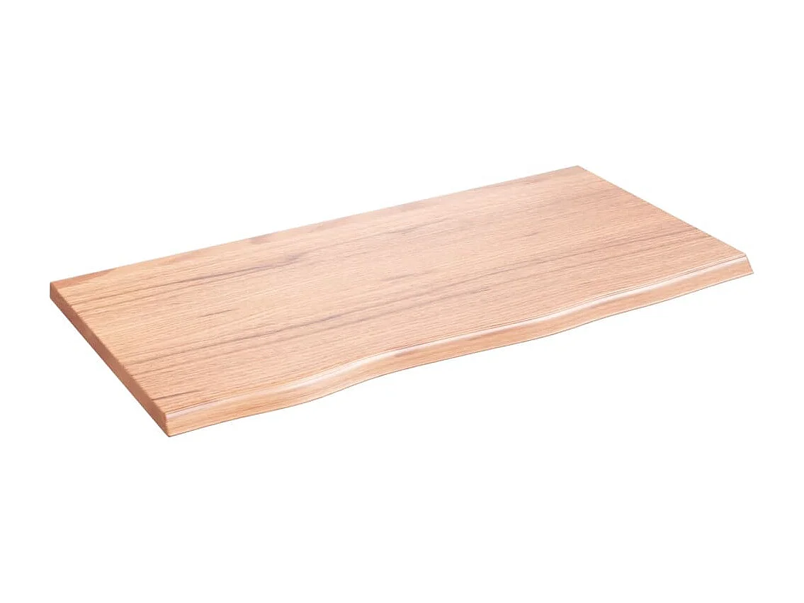 Étagère murale marron clair 80x40x2 cm bois chêne massif traité