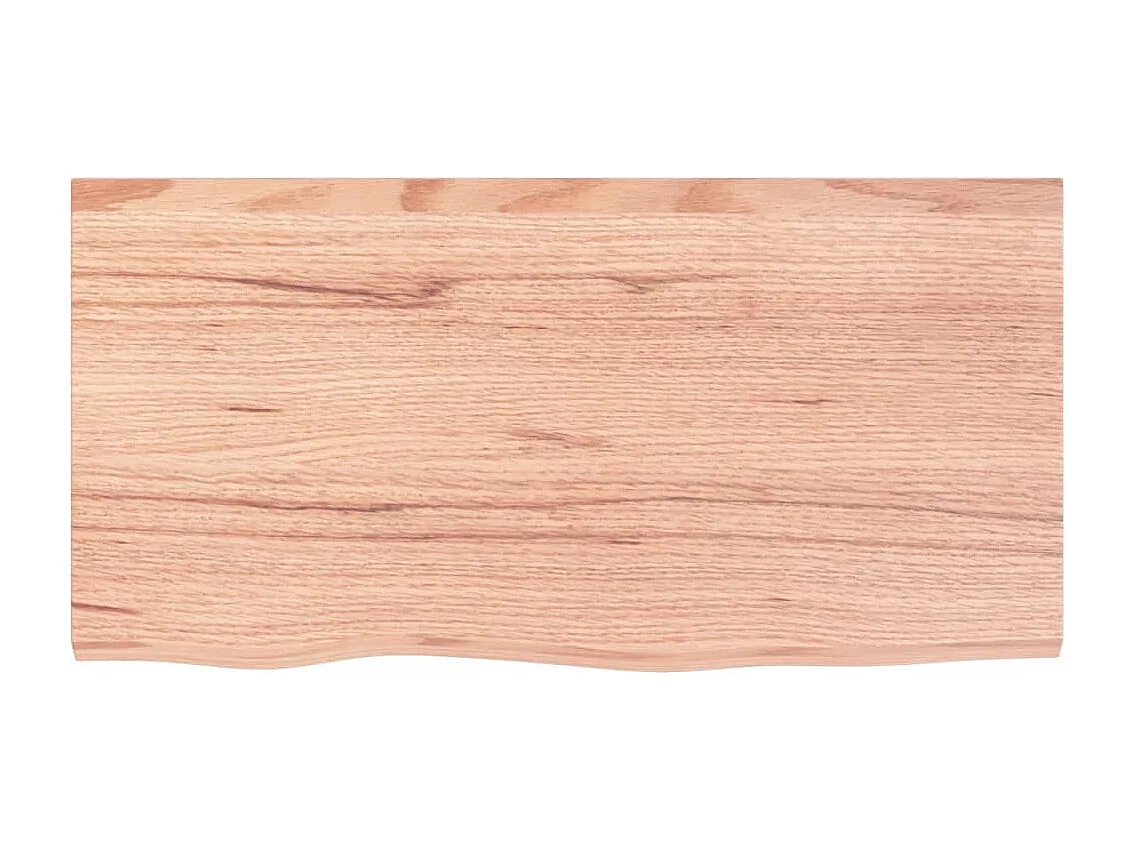 Étagère murale marron clair 80x40x2 cm bois chêne massif traité