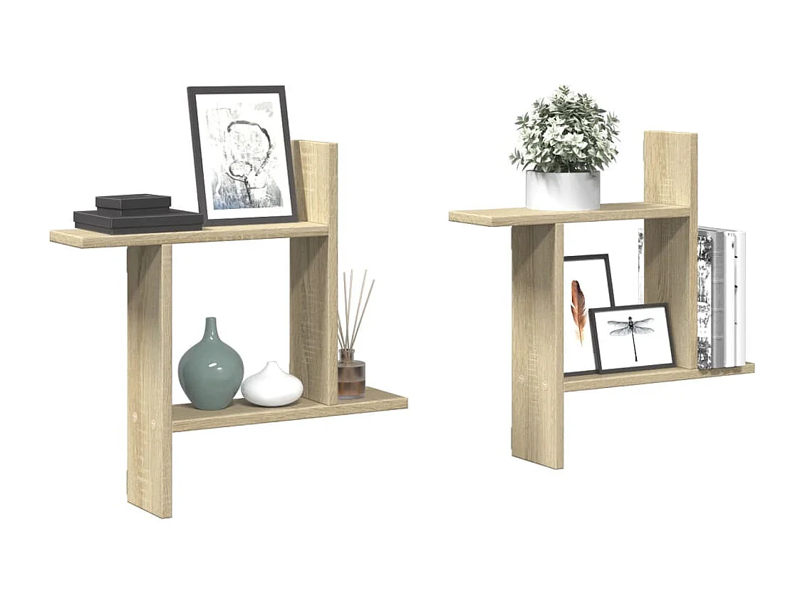 stuks wandplanken Sonoma eiken 50x12x50cm bewerkt hout