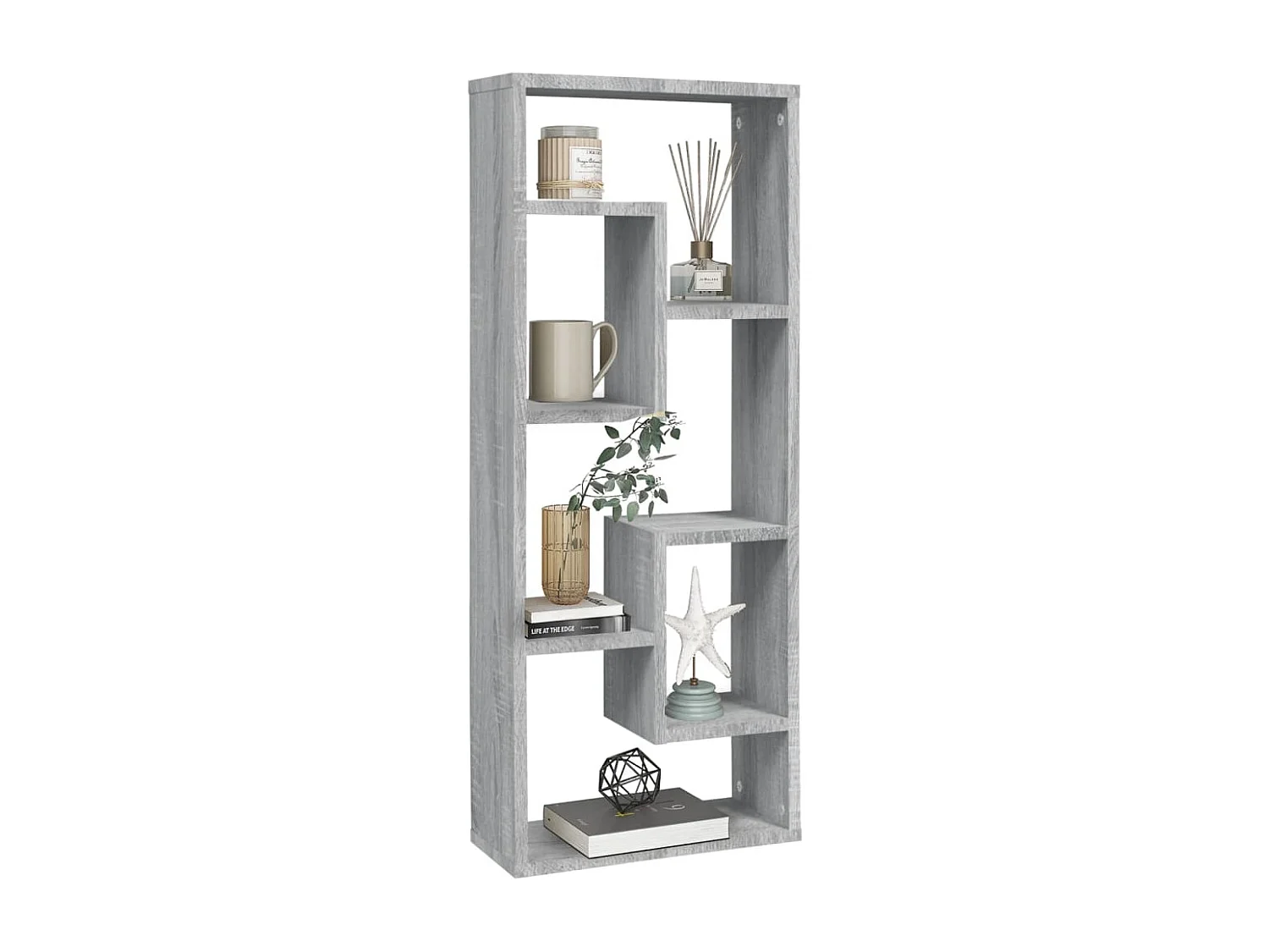 Étagère murale Sonoma gris 36x16x90 cm Bois d'ingénierie