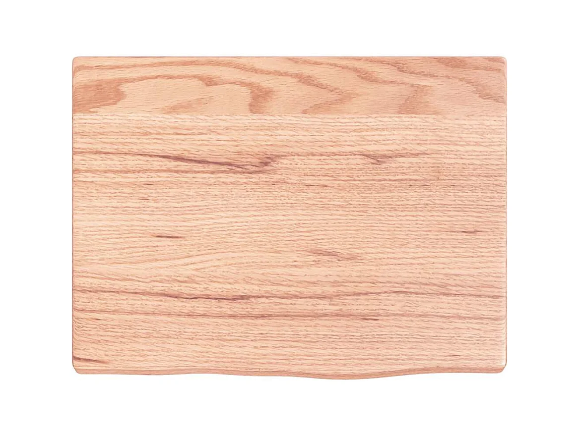 Étagère murale marron clair 40x30x2 cm bois chêne massif traité