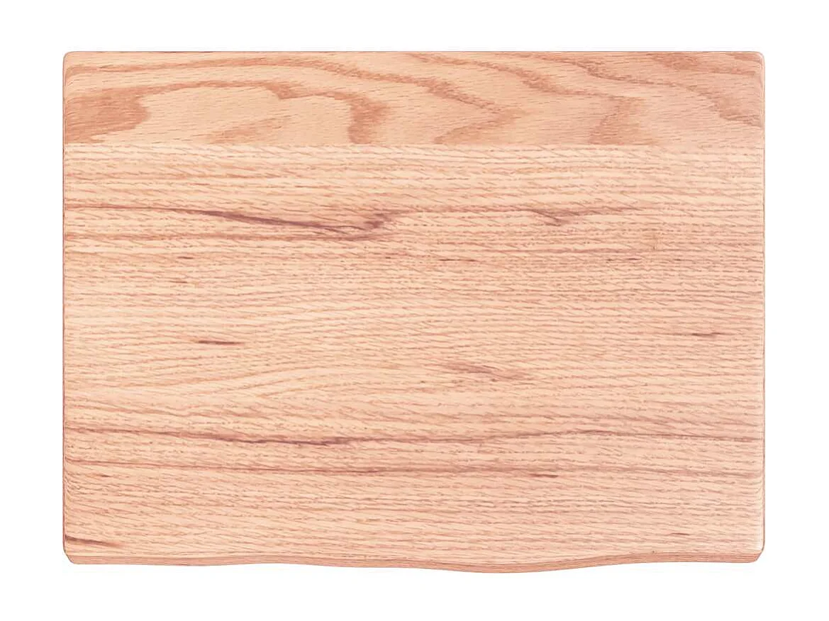 Étagère murale marron clair 40x30x2 cm bois chêne massif traité