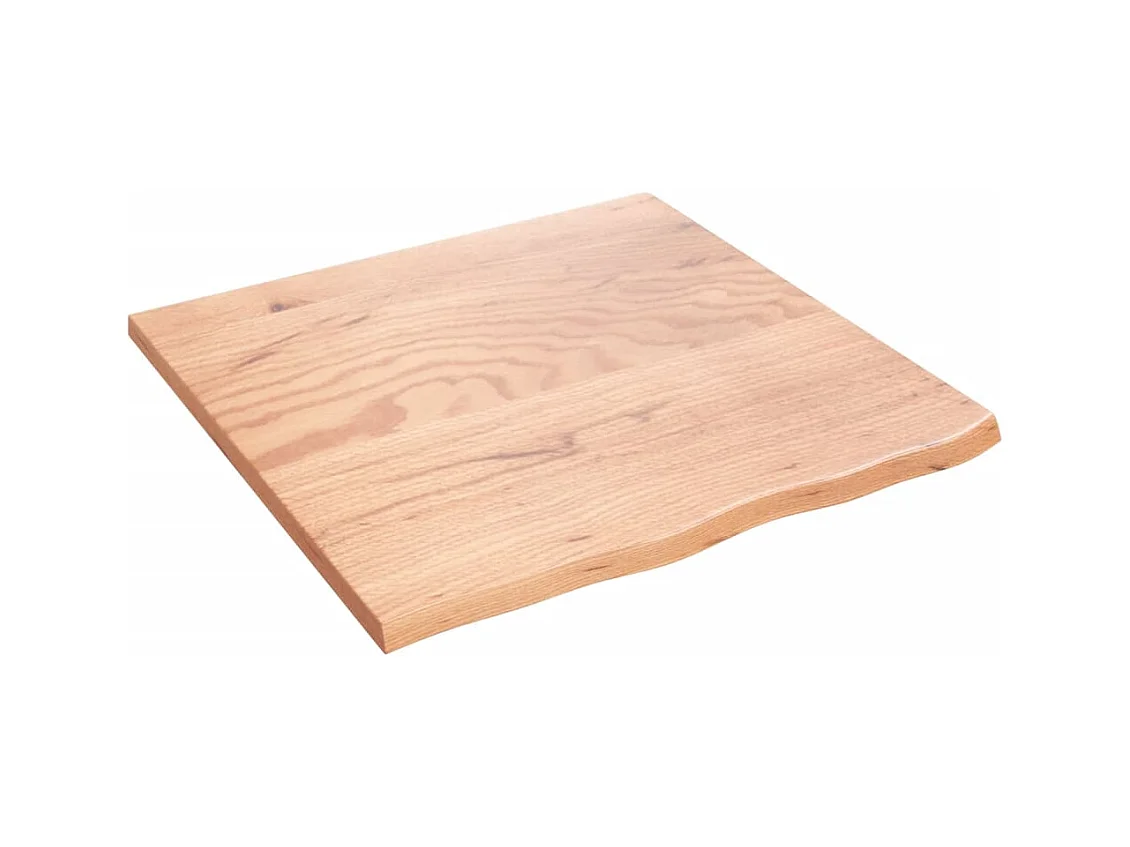 Étagère murale marron clair 60x60x2 cm bois chêne massif traité