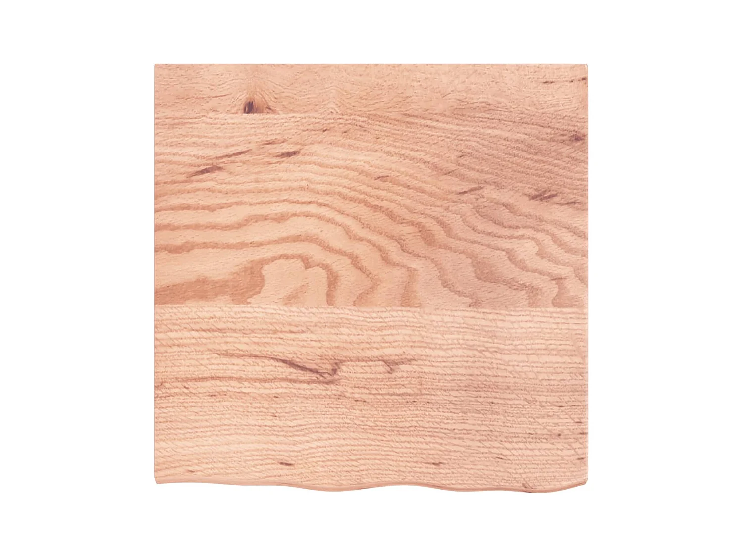 Étagère murale marron clair 60x60x2 cm bois chêne massif traité