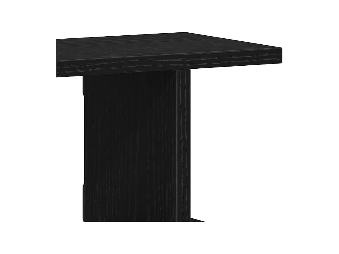 Mensole da parete 2 pezzi rovere nero 90x18x20 cm in legno ingegnerizzato