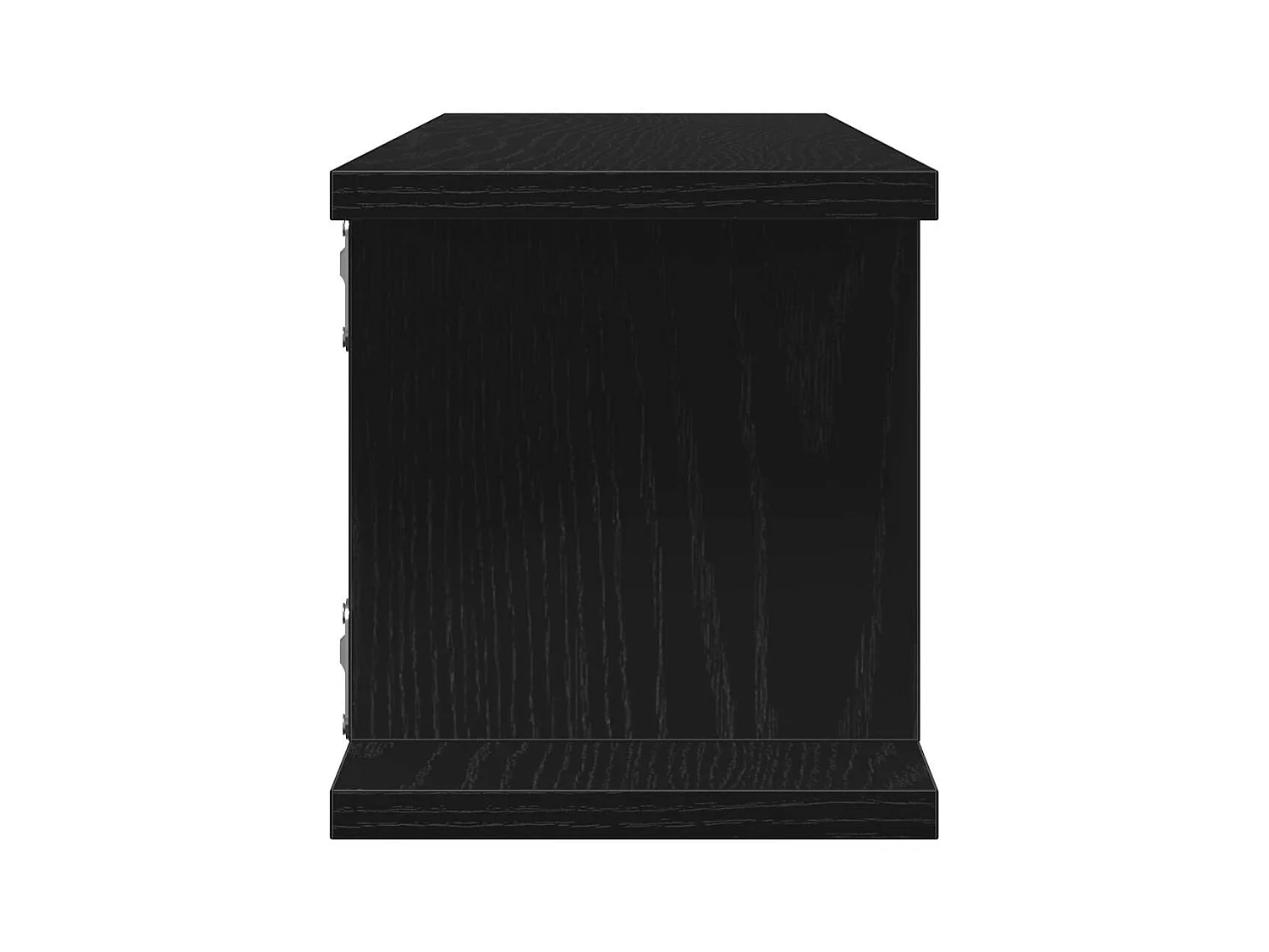 Mensole da parete 2 pezzi rovere nero 90x18x20 cm in legno ingegnerizzato