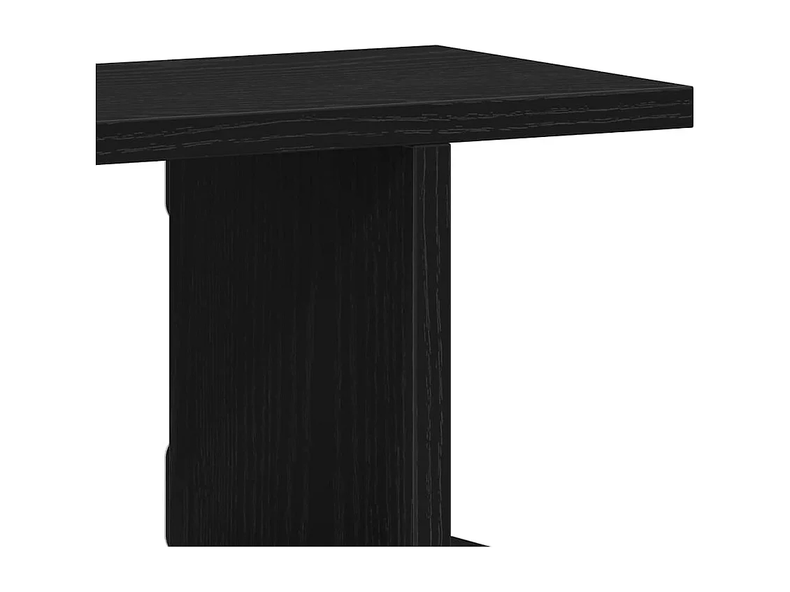 Étagères murales 2 pcs chêne noir 90x18x20 cm bois d'ingénierie