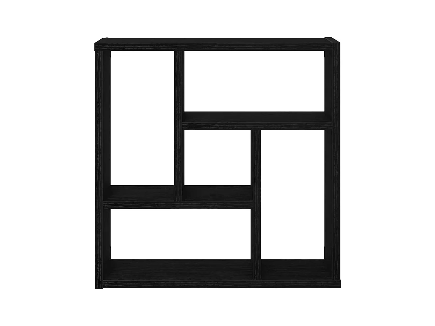 Étagère murale chêne noir 45x16x45 cm bois d'ingénierie