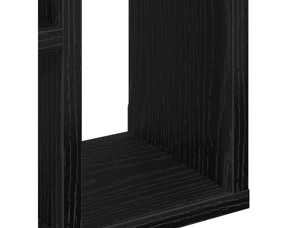 Étagère murale chêne noir 45x16x45 cm bois d'ingénierie
