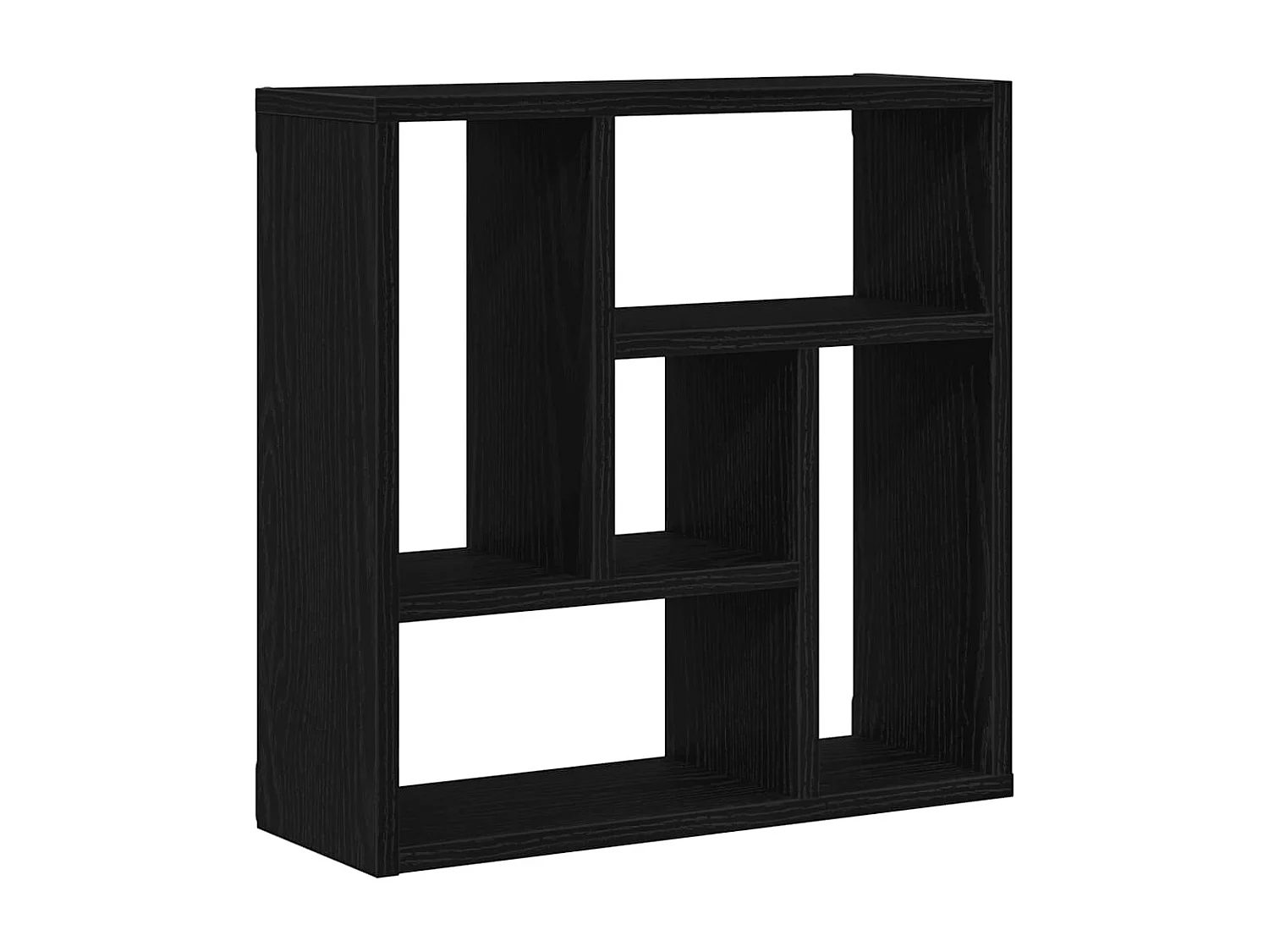 Étagère murale chêne noir 45x16x45 cm bois d'ingénierie