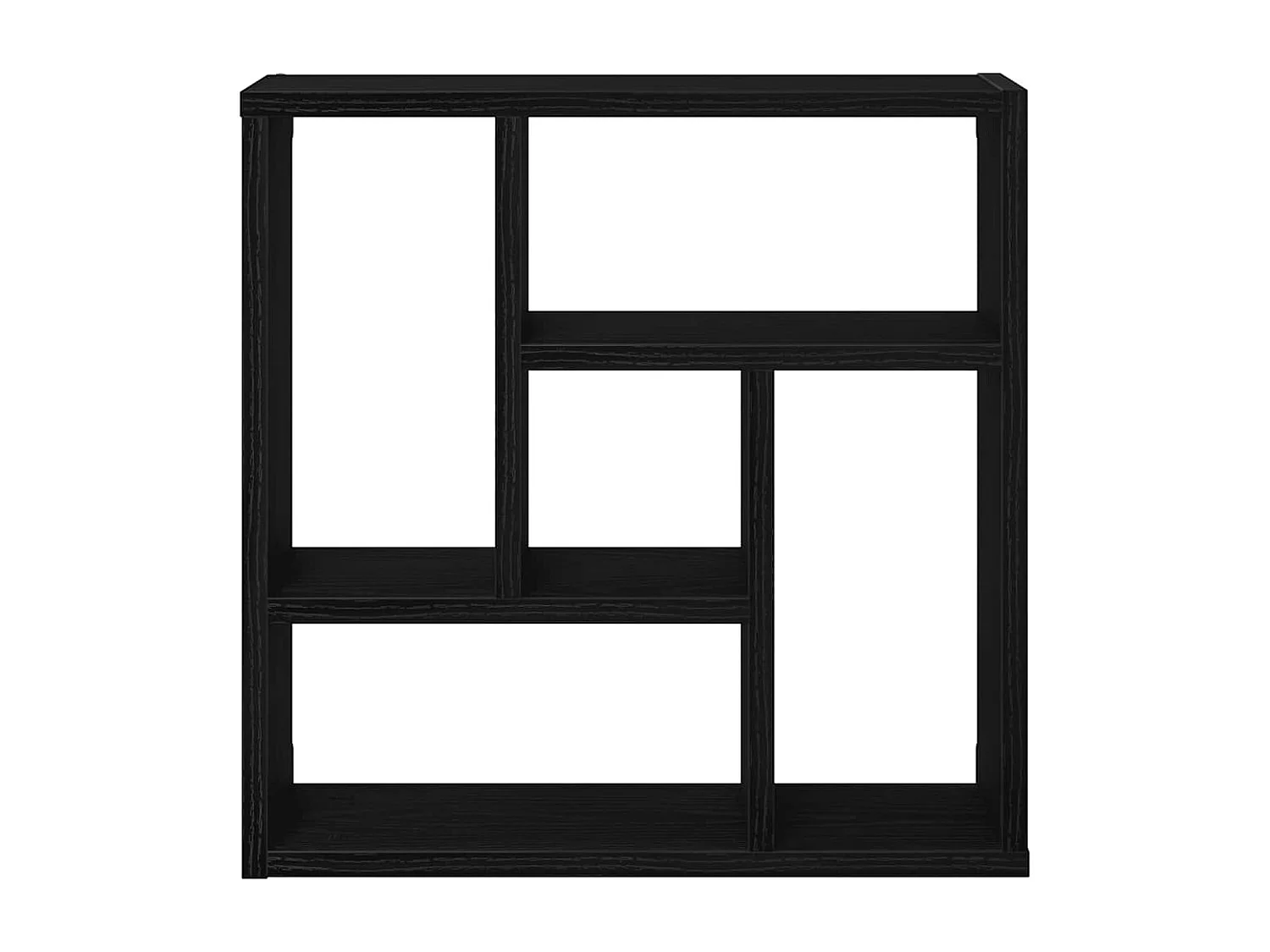 Étagère murale chêne noir 45x16x45 cm bois d'ingénierie