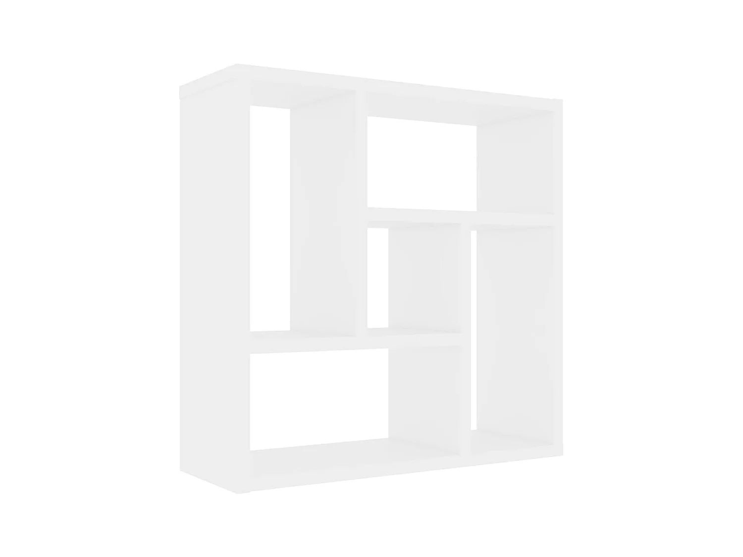 Mensola da parete bianca 45,1x16x45,1 cm in legno ingegnerizzato