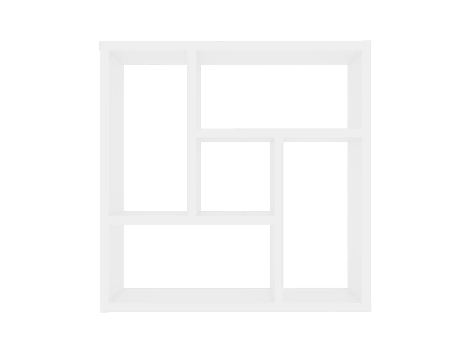 Mensola da parete bianca 45,1x16x45,1 cm in legno ingegnerizzato