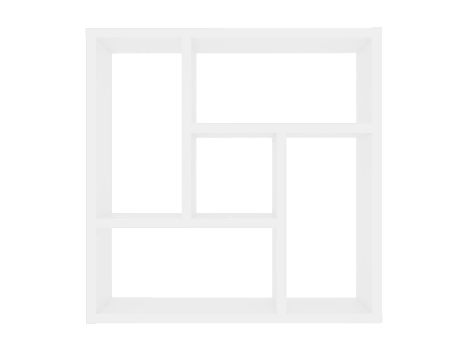 Étagère murale Blanc 45,1x16x45,1 cm Bois d’ingénierie