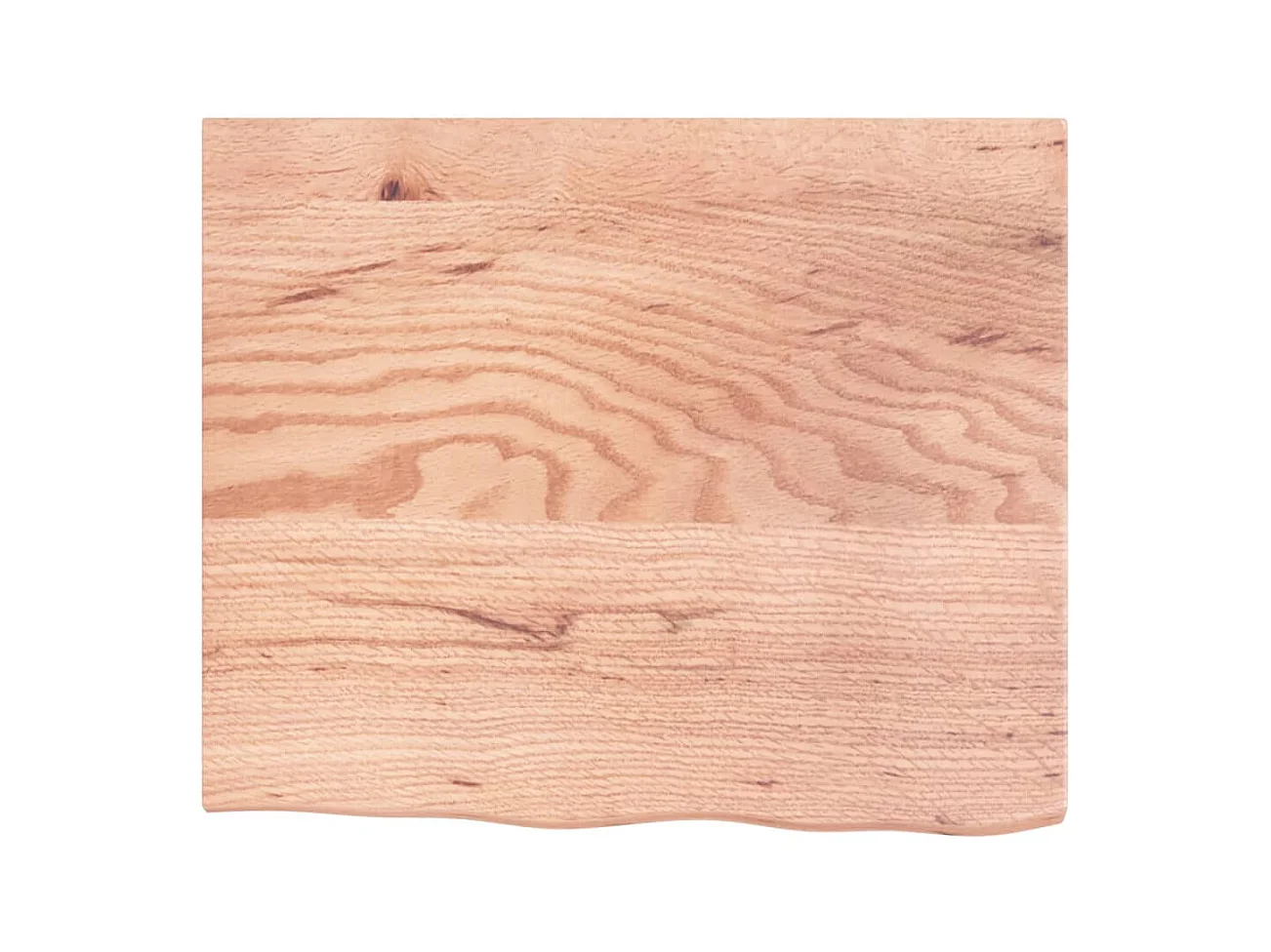 Étagère murale marron clair 60x50x2 cm bois chêne massif traité