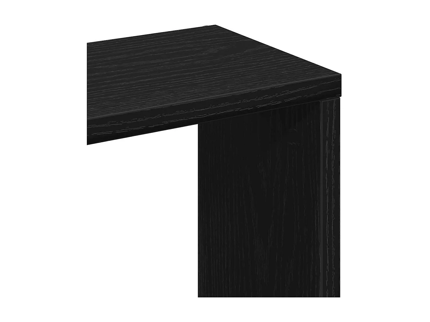 Mensola da parete in rovere nero 36 x 16 x 90 cm, legno ingegnerizzato